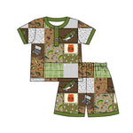 Preorder 01.14 BSSO1231 Fishing Gear Boys Shorts Pajamas Set