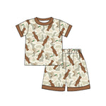 Preorder BSSO1324 Hunting Mallard Ducks Call Me Boys Shorts Pajamas Set