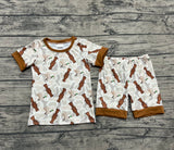 Preorder BSSO1324 Hunting Mallard Ducks Call Me Boys Shorts Pajamas Set