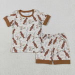 BSSO1324 Hunting Mallard Ducks Call Me Boys Shorts Pajamas Set