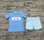 Preorder BSSO1331 Back To School ABC Apple Boys Shorts Set