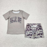 BSSO1346 MAMA'S BOY Camo Boys Shorts Set