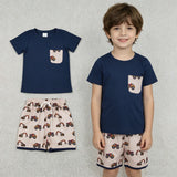 BSSO1364 Truck Car Boys Shorts Set