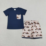BSSO1364 Truck Car Boys Shorts Set