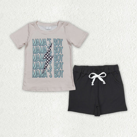 BSSO1543 MAMA'S BOY Boys Shorts Set
