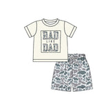 Preorder Samples BSSO1584 RAD Like DAD Camo Boys Shorts Set