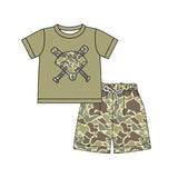 Preorder Samples BSSO1586 Baseball Camo Boys Shorts Set