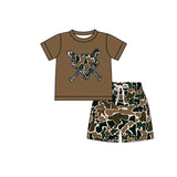 Preorder Samples BSSO1588 Baseball Camo Boys Shorts Set