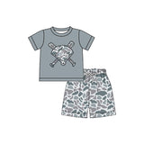 Preorder Samples BSSO1589 Baseball Camo Boys Shorts Set