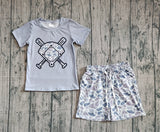 Preorder Samples BSSO1589 Baseball Camo Boys Shorts Set