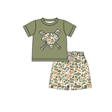 Preorder Samples BSSO1591 Baseball Camo Boys Shorts Set