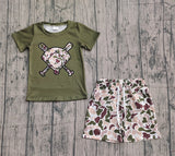 Preorder Samples BSSO1592 Baseball Camo Boys Shorts Set