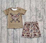Preorder Samples BSSO1593 Baseball Camo Boys Shorts Set