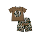Preorder Samples BSSO1597 Baseball Camo Boys Shorts Set