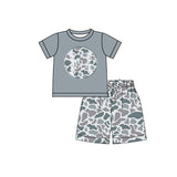 Preorder Samples BSSO1598 Baseball Camo Boys Shorts Set