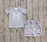 Preorder Samples BSSO1598 Baseball Camo Boys Shorts Set