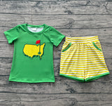 Preorder Samples BSSO1673 Golf Green Boys Shorts Set
