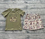 Preorder Samples BSSO1767 Embroidery Toolbox Camo Boys Shorts Set