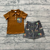 Preorder Samples BSSO2014 Dog Mallard Ducks Boys Shorts Set