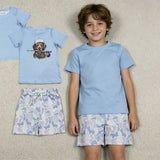 BSSO2015 Hunting Camo Boy Blue Color Boys Shorts Outfits