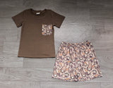 NO MOQ Preorder Samples Each Style Easter Bunny Camo Kids Matching Clothes