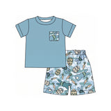 Preorder MOQ 5 pcs Each Style Easter Bunny Carrots Eggs Camo Kids Matching Clothes