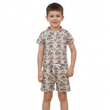 BSSO2047 Hunting Camo Polo Boys Shorts Outfits