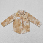 BT0262 New Children's Corduroy Shirt Boy's Girl's Shirt