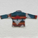 BT0284 New Children's Western Flannel Shirt Boy's Girl's Shirt Coat