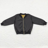 BT0293 Fashion Gold Kids Baseball Coat