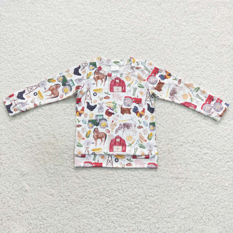 BT0304 Farm animals Kids Shirt Top