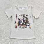 BT0340 Let us thank him for our food Mallard Boy Shirt Top