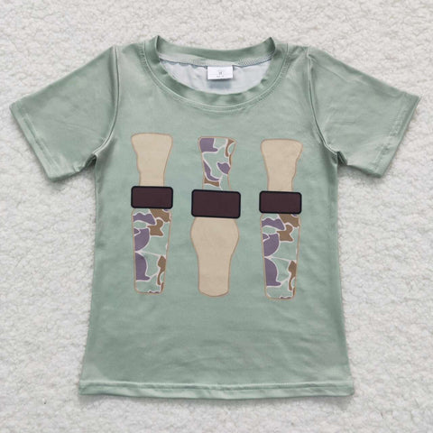 BT0374 Camo Summer Boy Shirt