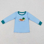 BT0402/GLD0426 Embroidery Mallard Kids Sibiling Matching Clothes