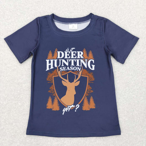 BT0439 Deer Hunting Season Shirt Top Boy