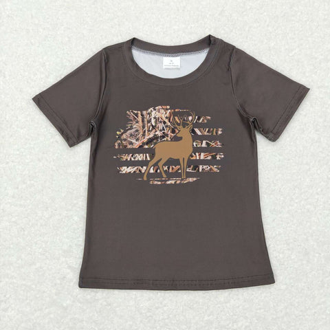 BT0440 Hunting Deer Shirt Top Boy