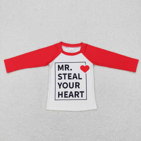 BT0441 MR STEAL YOUR HEART Red Shirt Top Boy