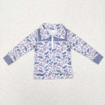 BT0467 Camo Boy Zipper Pullover Boy Shirt Top