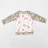 BT0469 Baseball Camo Kids Shirt Top