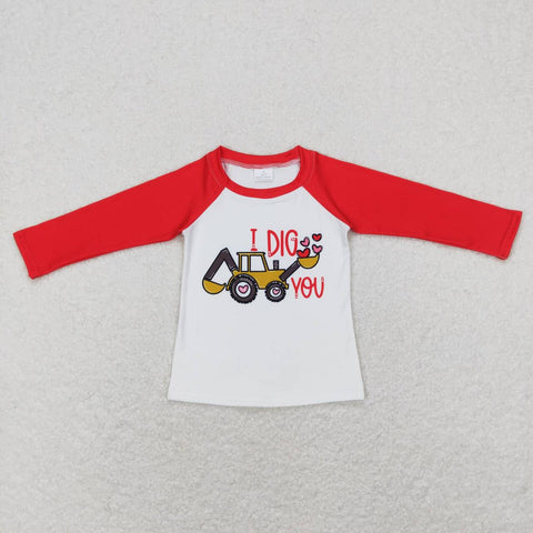 BT0523 I DIG YOU Love Kids Shirt Top
