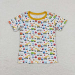 BT0555 Truck Yellow Kids T-Shirt Top