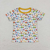 BT0555 Truck Yellow Kids T-Shirt Top