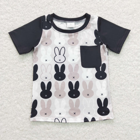 BT0589 Bunny Grey Kids Shirt Top