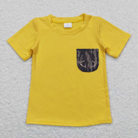 BT0604 Camouflage Yellow Shirt Top Boy