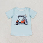 BT0646 Golf Sky Blue Kids Shirt Top