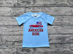 BT0650 American DUDE Blue Kids Shirt Top