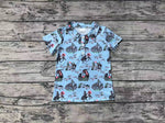 BT0661 Cactus Blue Boy Polo Shirt Top