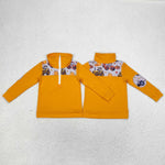 BT0695 Truck Pumpkin Orange Boy Zipper Pullover