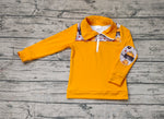 BT0695 Truck Pumpkin Orange Boy Zipper Pullover