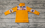 BT0695 Truck Pumpkin Orange Boy Zipper Pullover